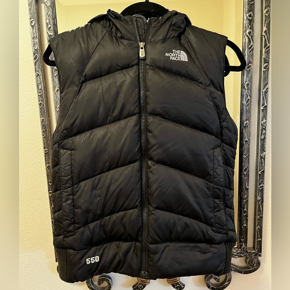 The North face black puffer vest
